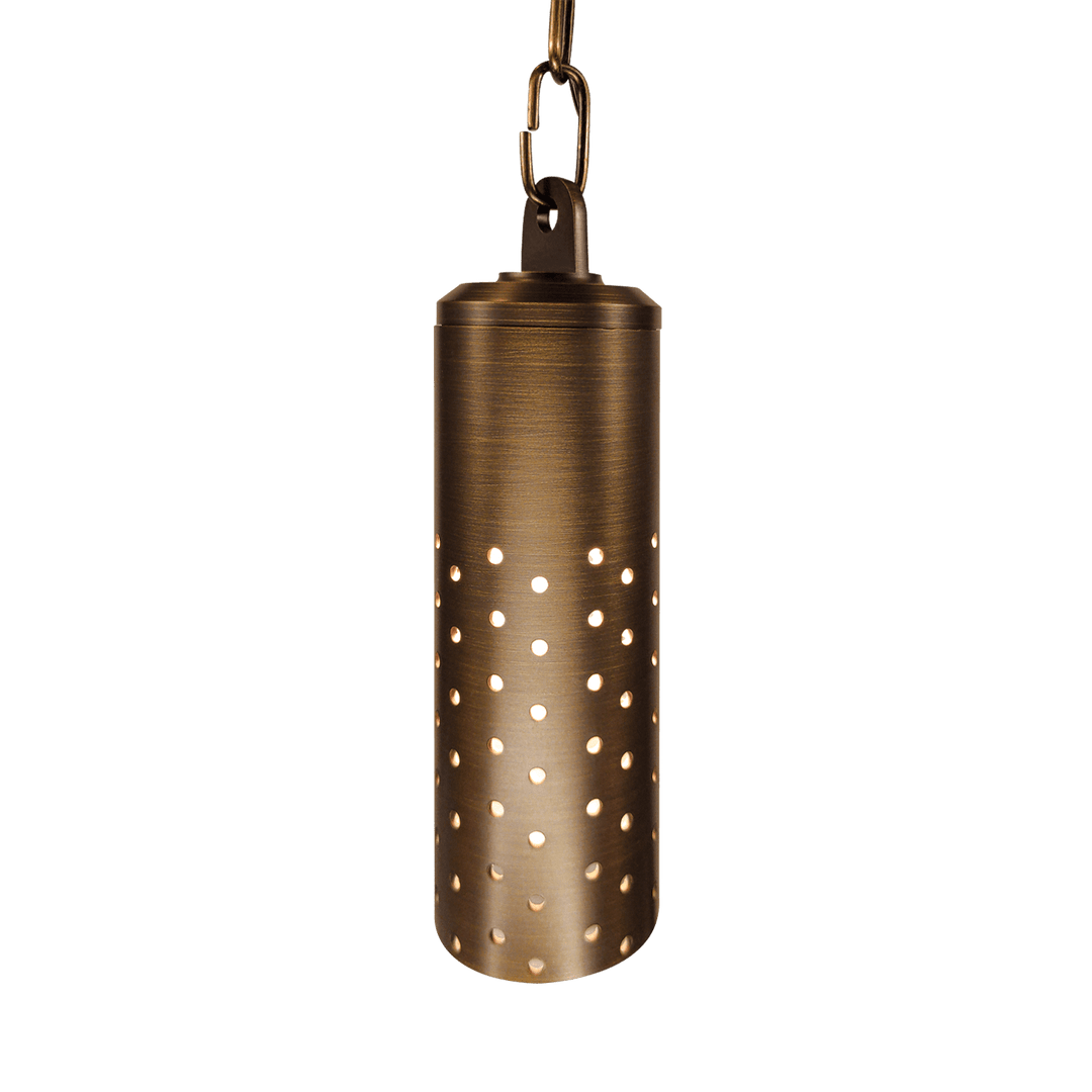 Outdoor Landscape Lighting LED 12V Low Voltage HLB09 12V LED Low Voltage Brass Cylinder Pendant Light Hanging Downlight Fixture