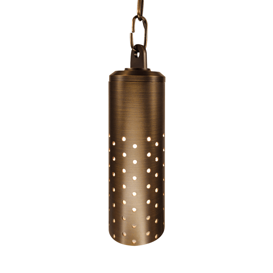 Outdoor Landscape Lighting LED 12V Low Voltage HLB09 12V LED Low Voltage Brass Cylinder Pendant Light Hanging Downlight Fixture