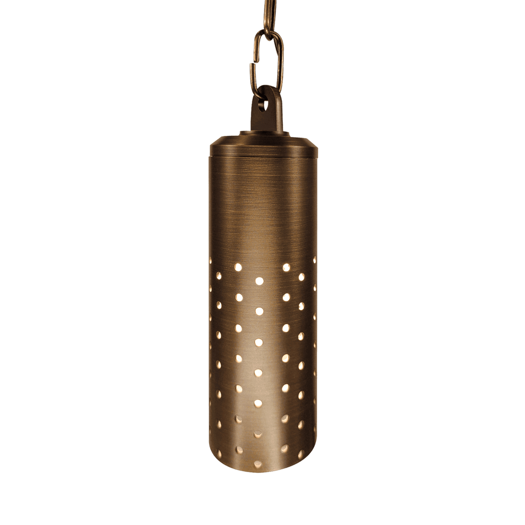 Outdoor Landscape Lighting LED 12V Low Voltage HLB09 4x/8x/12x Package 12V LED Low Voltage Brass Cylinder Pendant Light Hanging Downlight Fixture 5W 3000K Bulb