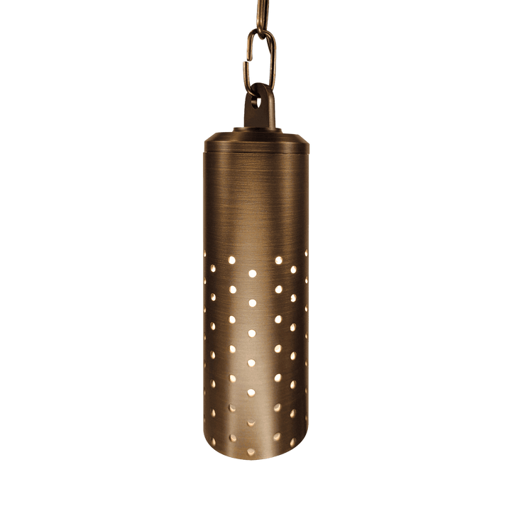 Outdoor Landscape Lighting LED 12V Low Voltage HLB09 4x/8x/12x Package 12V LED Low Voltage Brass Cylinder Pendant Light Hanging Downlight Fixture 5W 3000K Bulb