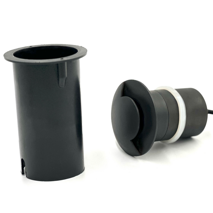 Outdoor Landscape Lighting LED 12V Low Voltage UNBP03 Stel-Path Black In-Ground Well Light Low Voltage Outdoor Lighting