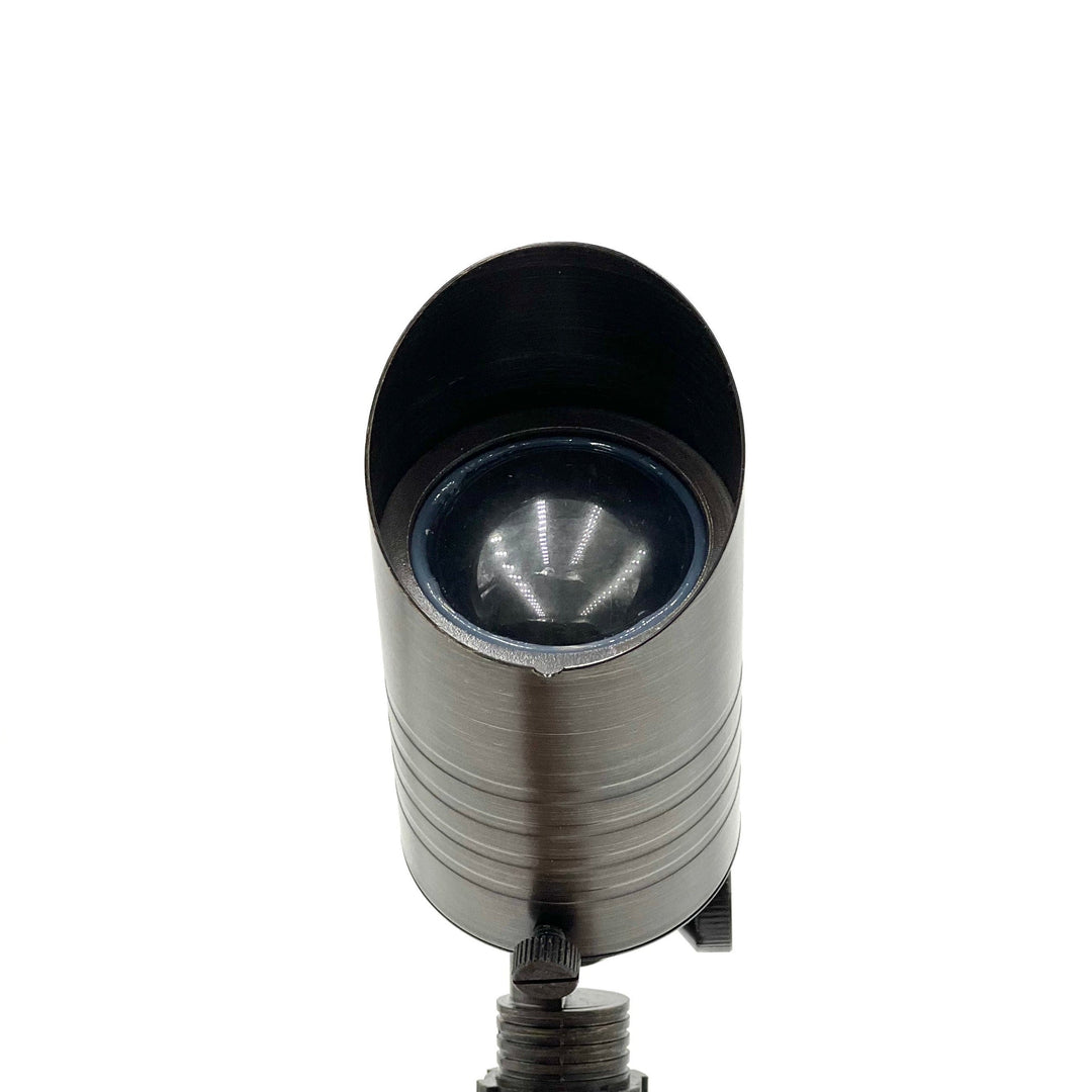 Outdoor Landscape Lighting LED 12V Low Voltage SPBP03 Rein Brown Brass MR8 Spot Light 4x/8x/12x 12V MR8 2.5W Dimmable 27000K Package Low Voltage Outdoor Lighting