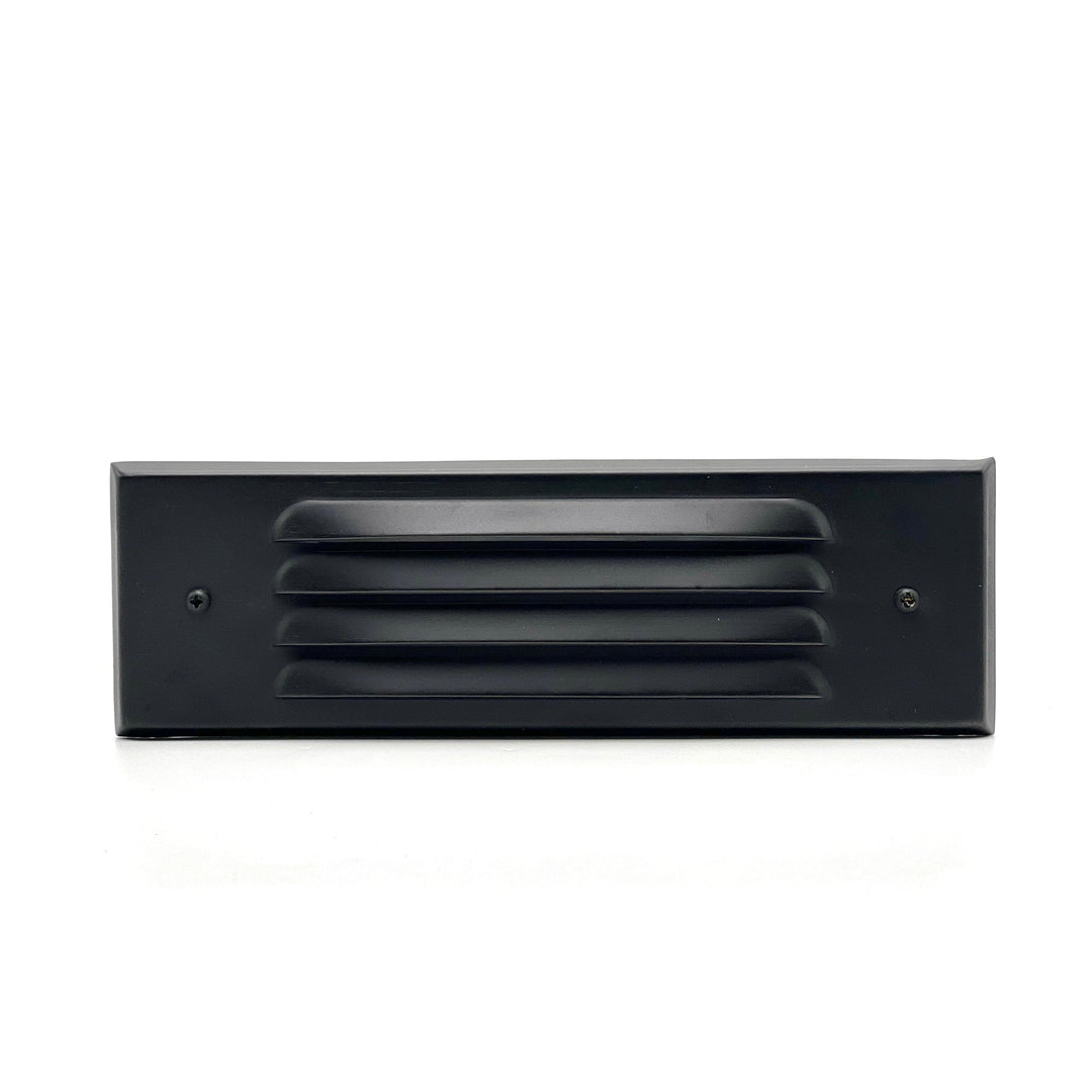 Outdoor Landscape Lighting LED 12V Low Voltage STBP03 Tulay Black Louvered Brass Step Light Low Voltage Outdoor Lighting