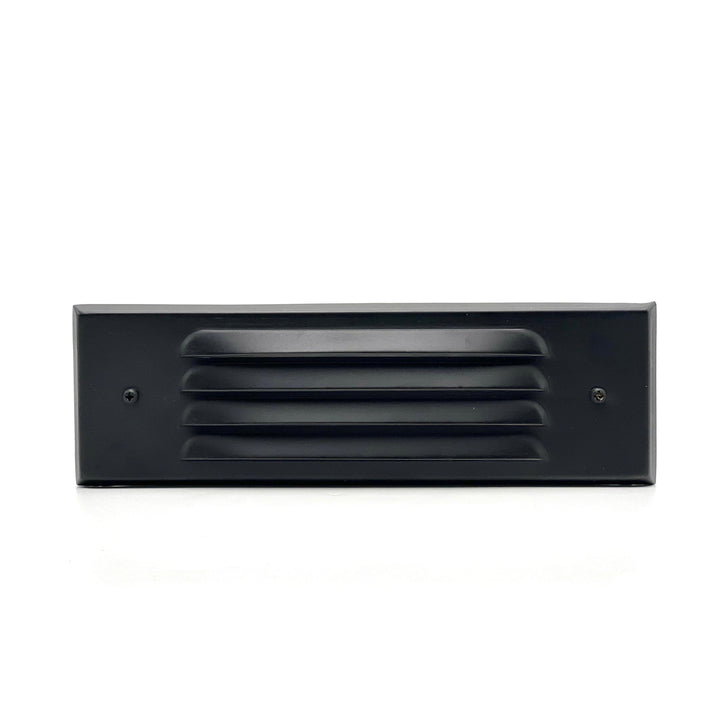 Outdoor Landscape Lighting LED 12V Low Voltage STBP03 Tulay Black Louvered Brass Step Light Low Voltage Outdoor Lighting
