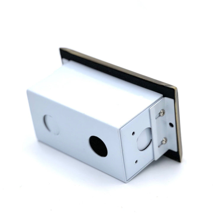 Outdoor Landscape Lighting LED 12V Low Voltage STBP05 Tulay Outdoor Step Light Solid Brass Louvered Small Low Voltage Landscape Lighting