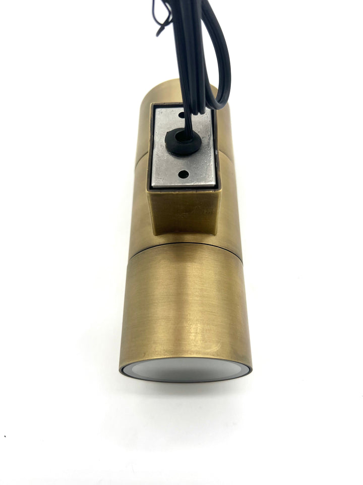 Outdoor Landscape Lighting LED 12V Low Voltage SCSP01 Stelvio Sconce Antique Brass Finish Up/Down Light Low Voltage Outdoor Lighting