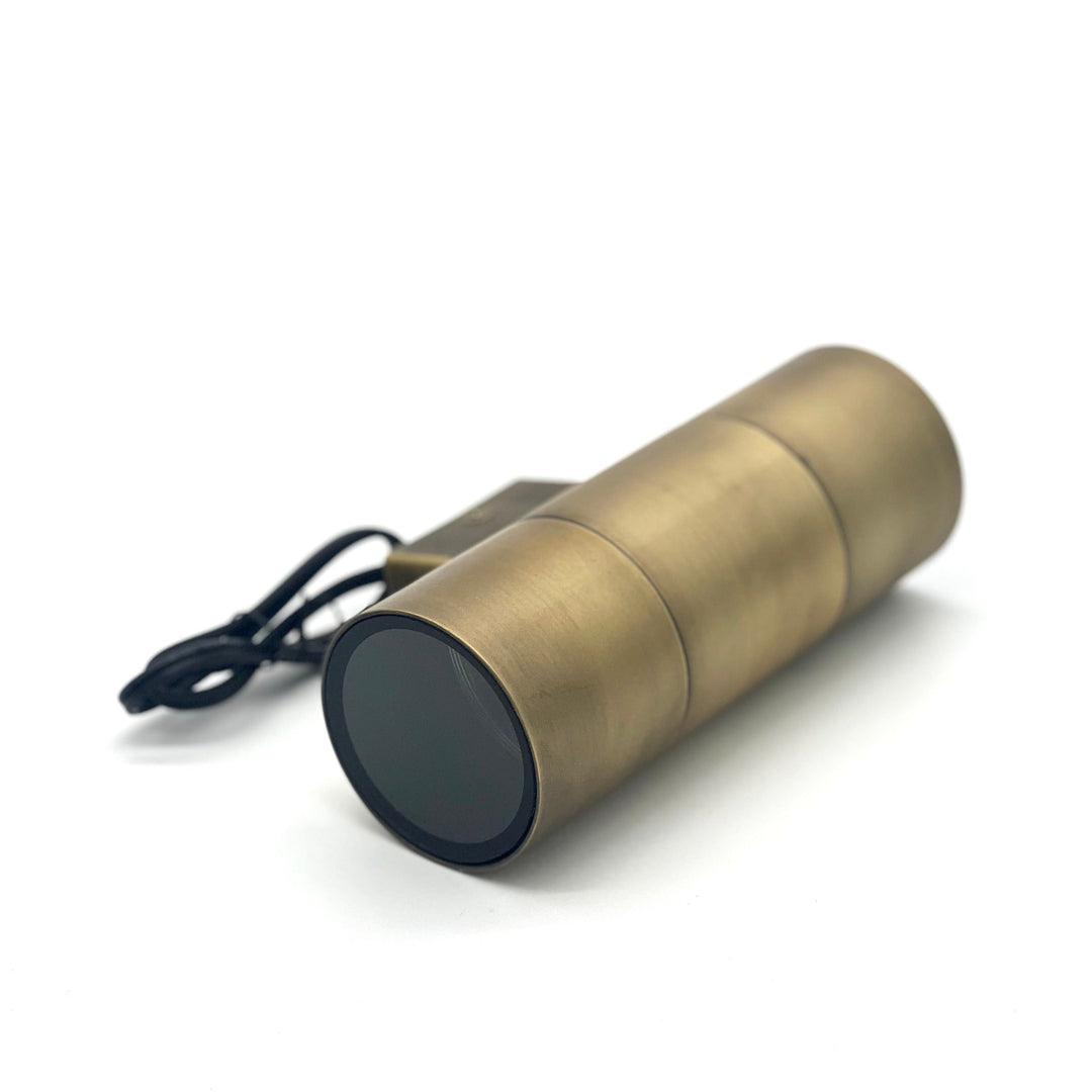 Outdoor Landscape Lighting LED 12V Low Voltage SCSP01 Stelvio Sconce Antique Brass Finish Up/Down Light Low Voltage Outdoor Lighting