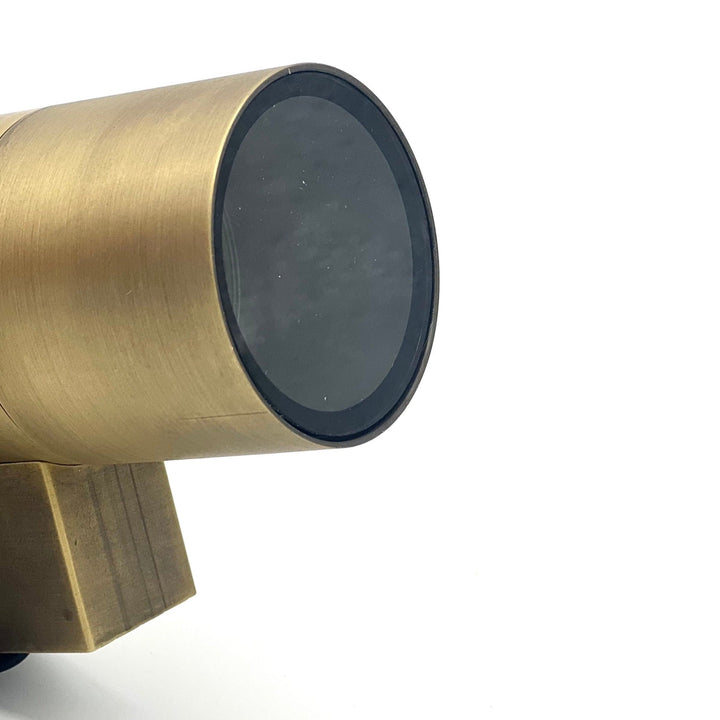 Outdoor Landscape Lighting LED 12V Low Voltage SCSP01 Stelvio Sconce Antique Brass Finish Up/Down Light Low Voltage Outdoor Lighting