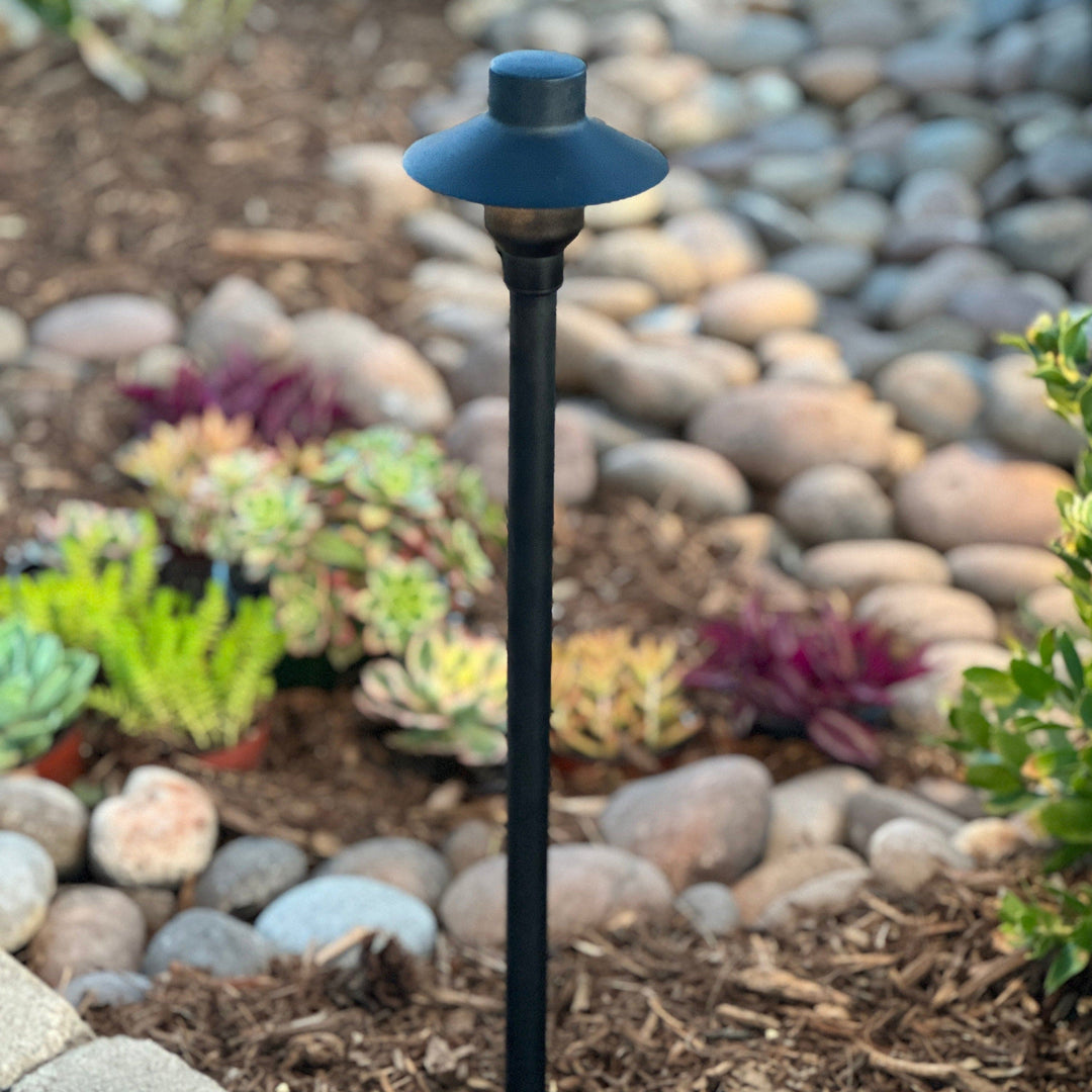 Outdoor Landscape Lighting LED 12V Low Voltage BPLP09 Tulay SH 18" Black Brass Path Light 4x/8x/12x G4 2W Dimmable 2700K Package Low Voltage Outdoor Lighting