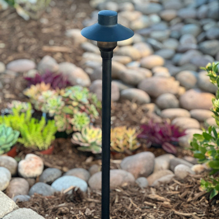 Outdoor Landscape Lighting LED 12V Low Voltage BPLP09 Tulay SH 18" Black Brass Path Light 4x/8x/12x G4 2W Dimmable 2700K Package Low Voltage Outdoor Lighting