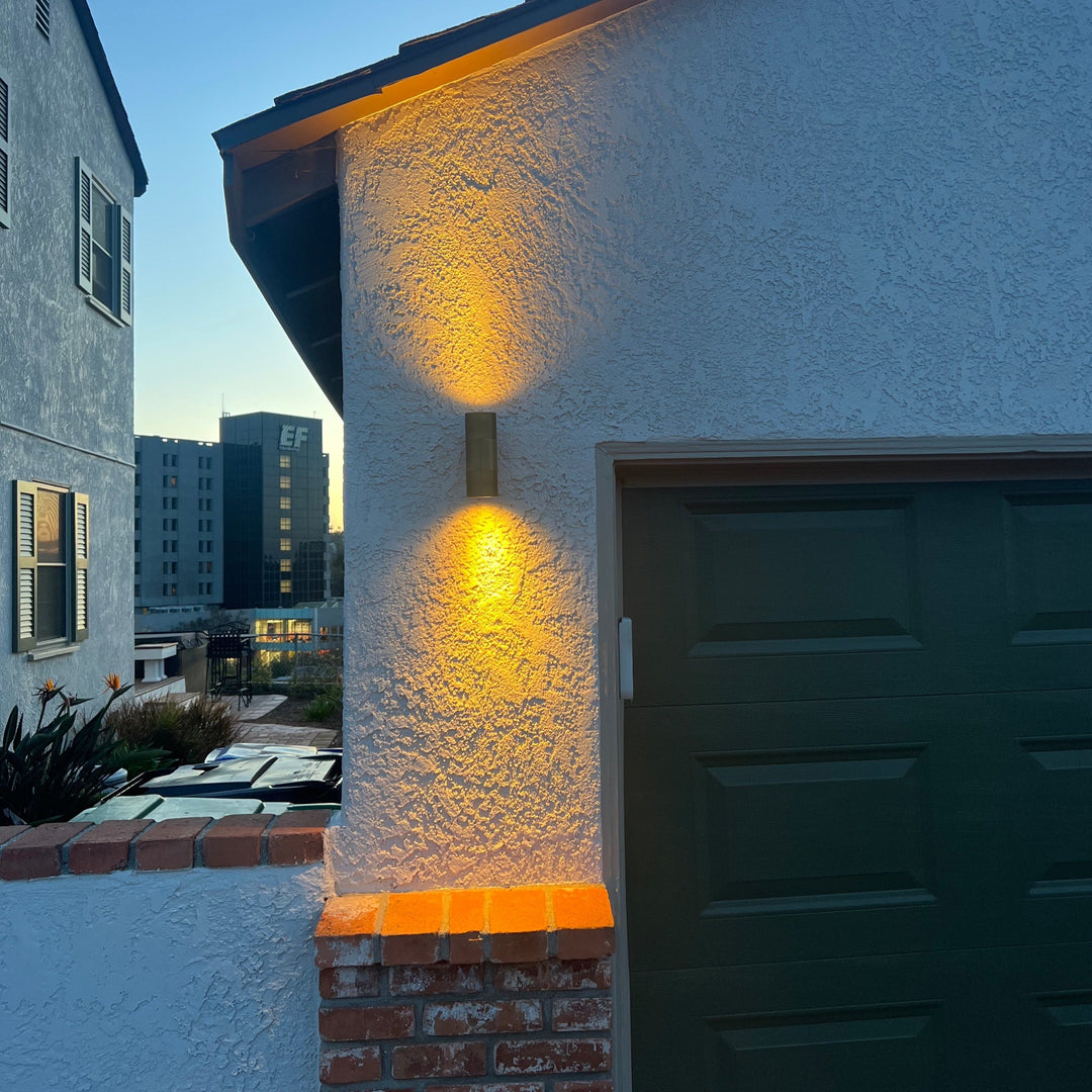 Outdoor Landscape Lighting LED 12V Low Voltage SCSP01 Stelvio Sconce Antique Brass Finish Up/Down Light Low Voltage Outdoor Lighting