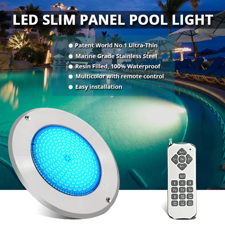 Outdoor Landscape Lighting LED 12V Low Voltage PL54 Pool and Spa RGB/RGBW Color Changing 12V Low Voltage Light Stainless Steel IP68