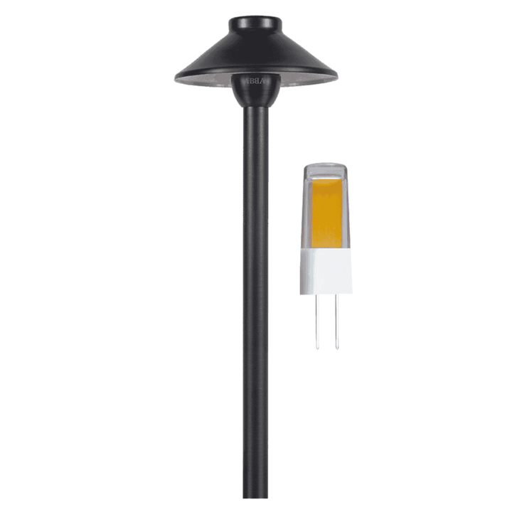 Outdoor Landscape Lighting LED 12V Low Voltage PLB02 Clear Lens 4x/8x/12x Package Outdoor Garden Pathway Light | 12V Low Voltage Brass Path Light with G4 3W 3000K Bulb
