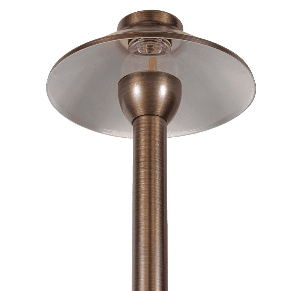Outdoor Landscape Lighting LED 12V Low Voltage PLB02 Clear Lens 4x/8x/12x Package Outdoor Garden Pathway Light | 12V Low Voltage Brass Path Light with G4 3W 3000K Bulb