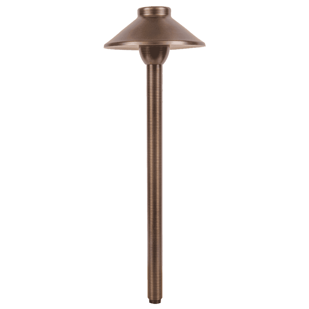 Outdoor Landscape Lighting LED 12V Low Voltage PLB02 Clear Lens 4x/8x/12x Package Outdoor Garden Pathway Light | 12V Low Voltage Brass Path Light with G4 3W 3000K Bulb