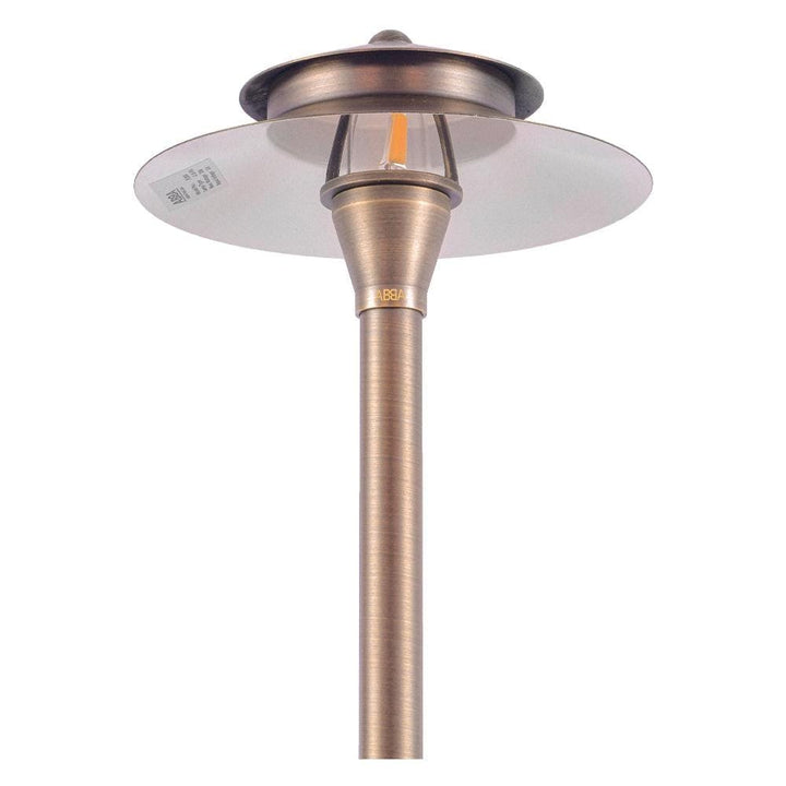 Outdoor Landscape Lighting LED 12V Low Voltage PLB04 4x/8x/12x Package Two Tier Brass LED Pagoda 12V Low Voltage Pathway Light with G4 3W 3000K Bulb