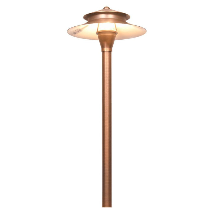 Outdoor Landscape Lighting LED 12V Low Voltage PLB04 Cast Brass Path Light | 12V Low Voltage Landscape Light Lamp Ready G4 Socket