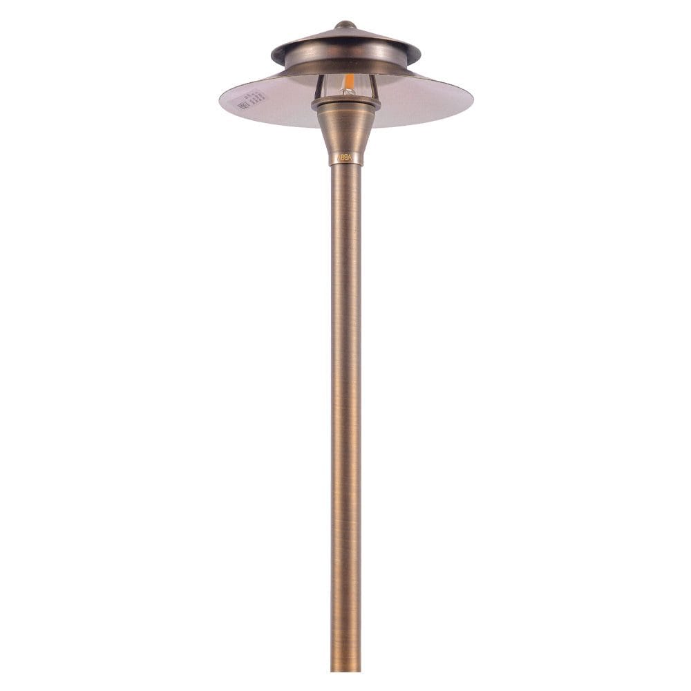 Outdoor Landscape Lighting LED 12V Low Voltage PLB04 Cast Brass Path Light | 12V Low Voltage Landscape Light Lamp Ready G4 Socket