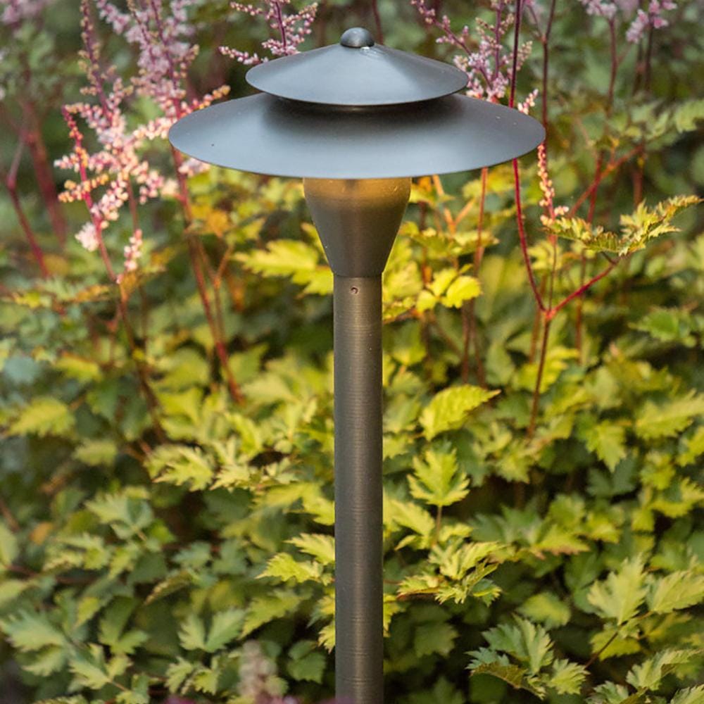 Outdoor Landscape Lighting LED 12V Low Voltage PLB04 Cast Brass Path Light | 12V Low Voltage Landscape Light Lamp Ready G4 Socket