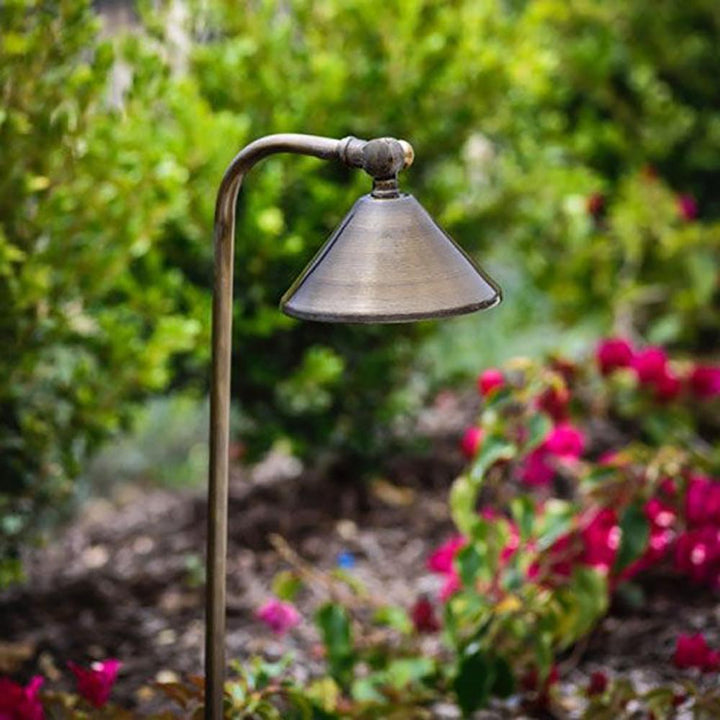 Outdoor Landscape Lighting LED 12V Low Voltage PLB05 Cast Brass Path Light | 12V Low Voltage Landscape Light Lamp Ready G4 Socket