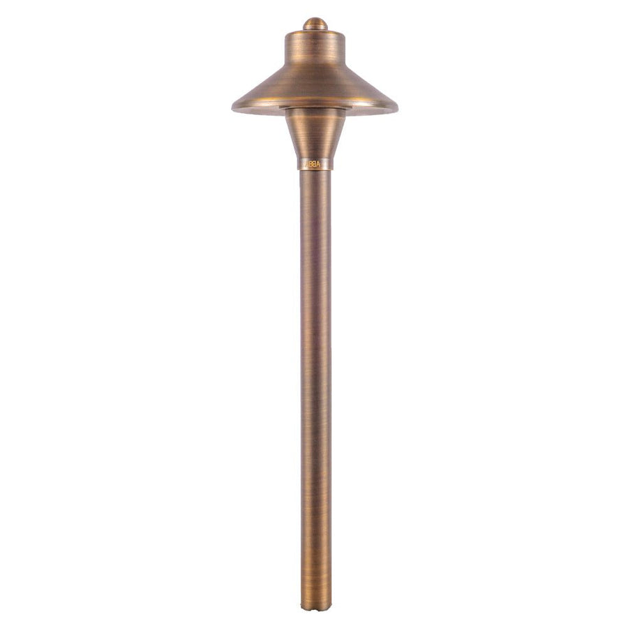 Outdoor Landscape Lighting LED 12V Low Voltage PLB06 Cast Brass Path Light | 12V Low Voltage Landscape Light Lamp Ready G4 Socket