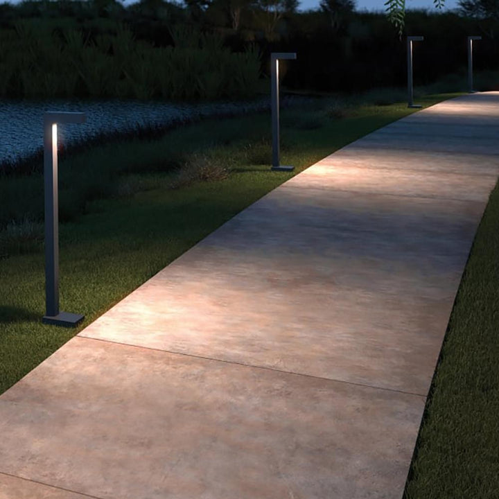 Outdoor Landscape Lighting LED 12V Low Voltage PLB07 Cast Brass Path Light | 3W 3000K Warm White Integrated LED 12V Low Voltage Landscape Light