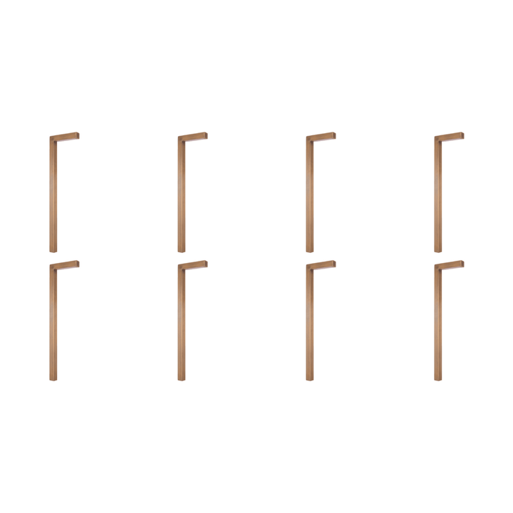 Outdoor Landscape Lighting LED 12V Low Voltage PLB07 4x/8x/12x Package 3W 3000K Warm White Integrated LED Brass L-Shaped 12V Low Voltage Landscape Lighting Pathway Light 8 Pack