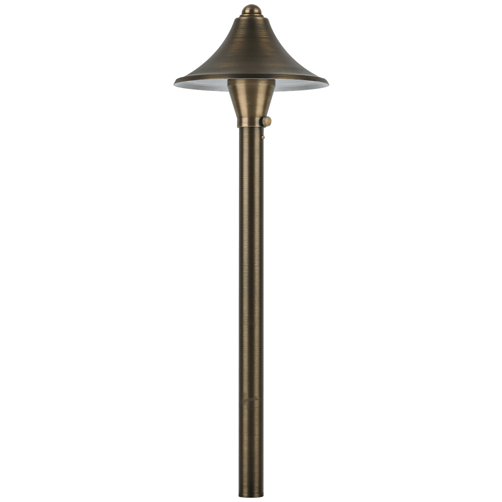 Outdoor Landscape Lighting LED 12V Low Voltage PLB09 Cast Brass Path Light | 12V Low Voltage Landscape Light Lamp Ready G4 Socket