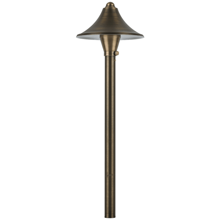 Outdoor Landscape Lighting LED 12V Low Voltage PLB09 Cast Brass Path Light | 12V Low Voltage Landscape Light Lamp Ready G4 Socket