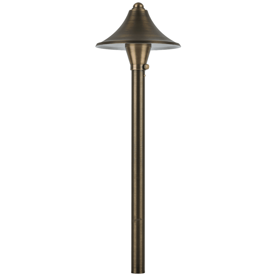 Outdoor Landscape Lighting LED 12V Low Voltage PLB09 Cast Brass Path Light | 12V Low Voltage Landscape Light Lamp Ready G4 Socket