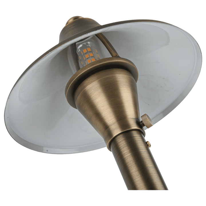 Outdoor Landscape Lighting LED 12V Low Voltage PLB09 Cast Brass Path Light | 12V Low Voltage Landscape Light Lamp Ready G4 Socket