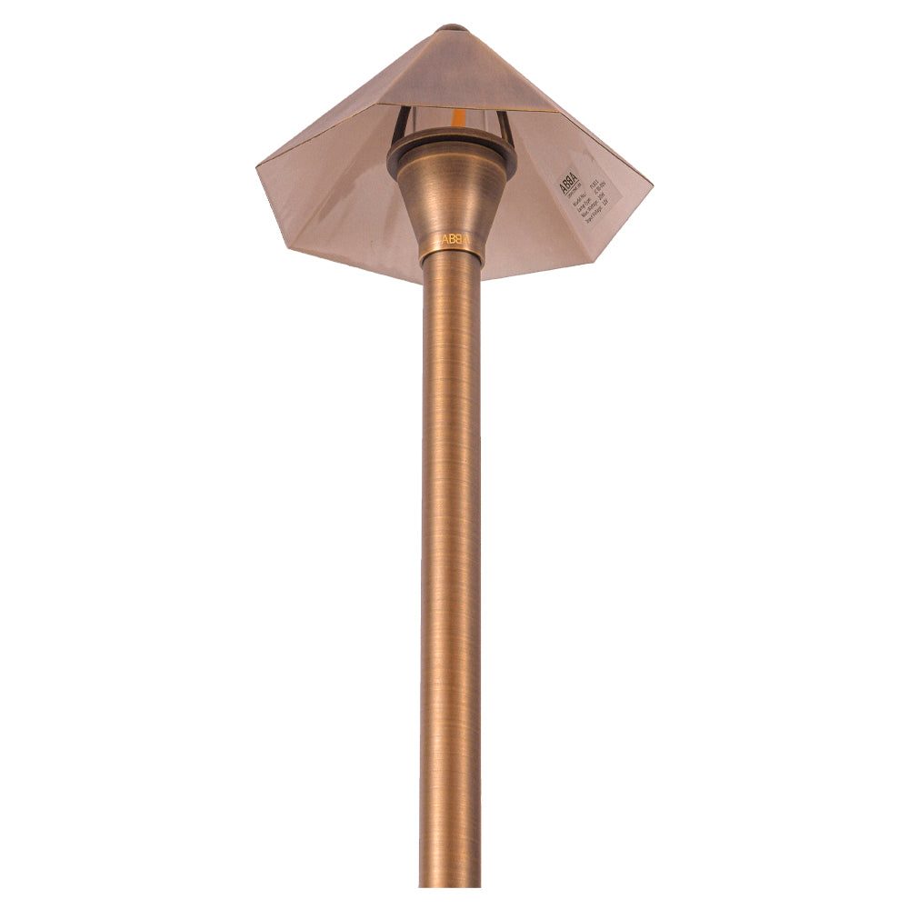 Outdoor Landscape Lighting LED 12V Low Voltage PLB11 Cast Brass Path Light | 12V Low Voltage Landscape Light Lamp Ready G4 Socket