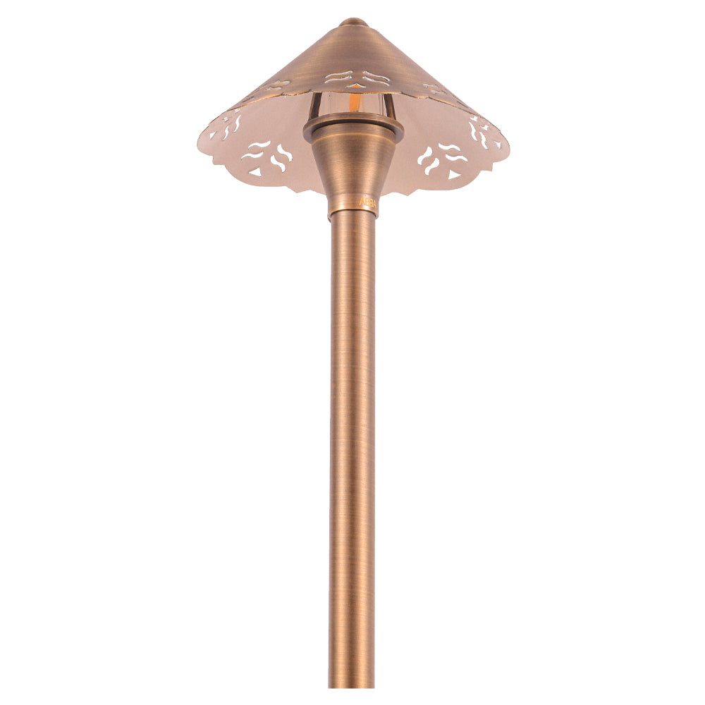 Outdoor Landscape Lighting LED 12V Low Voltage PLB12 Cast Brass Path Light | 12V Low Voltage Landscape Light Lamp Ready G4 Socket
