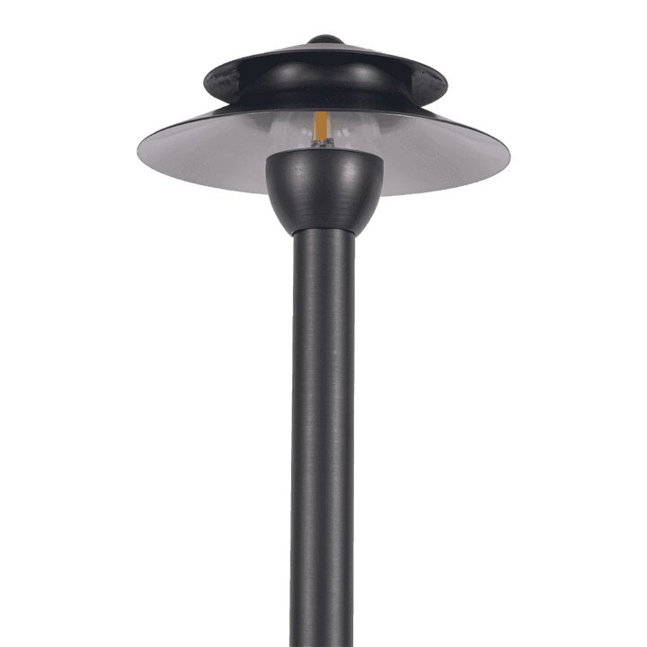 Outdoor Landscape Lighting LED 12V Low Voltage PLB13 4x/8x/12x Package Two Tier Brass Pathway 12V Low Voltage Pagoda Light Led Landscape Lighting Fixture with G4 2W 3000K