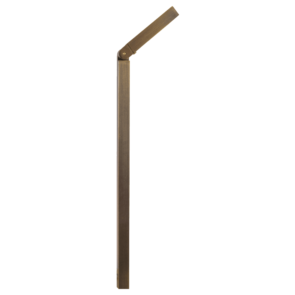 Outdoor Landscape Lighting LED 12V Low Voltage PLB14 Cast Brass Path Light | 3W 3000K Warm White Integrated LED 12V Low Voltage Landscape Light
