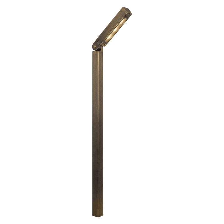 Outdoor Landscape Lighting LED 12V Low Voltage PLB14 Cast Brass Path Light | 3W 3000K Warm White Integrated LED 12V Low Voltage Landscape Light