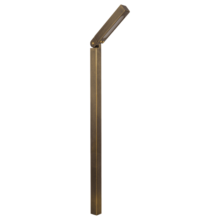 Outdoor Landscape Lighting LED 12V Low Voltage PLB14 Cast Brass Path Light | 3W 3000K Warm White Integrated LED 12V Low Voltage Landscape Light