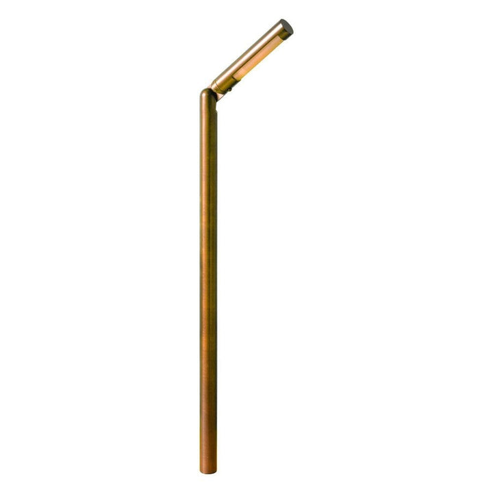 Outdoor Landscape Lighting LED 12V Low Voltage PLB15 Cast Brass Path Light | 3W 3000K Warm White Integrated LED 12V Low Voltage Landscape Light