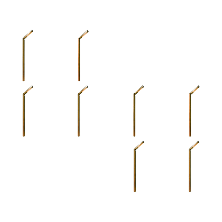 Outdoor Landscape Lighting LED 12V Low Voltage PLB15 4x/8x/12x Package Adjustable 3W 3000K Warm White Integrated Brass Round L-Shaped 12V Low Voltage Pathway Light 8 pack