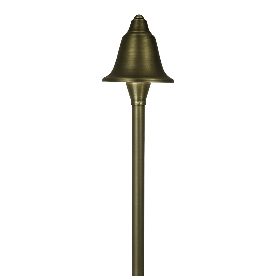 Outdoor Landscape Lighting LED 12V Low Voltage PLB17 Cast Brass LED Bell Shaped Lamp Ready 12V Low Voltage Pathway Outdoor Landscape Lighting Fixture Lamp Ready G4 Socket