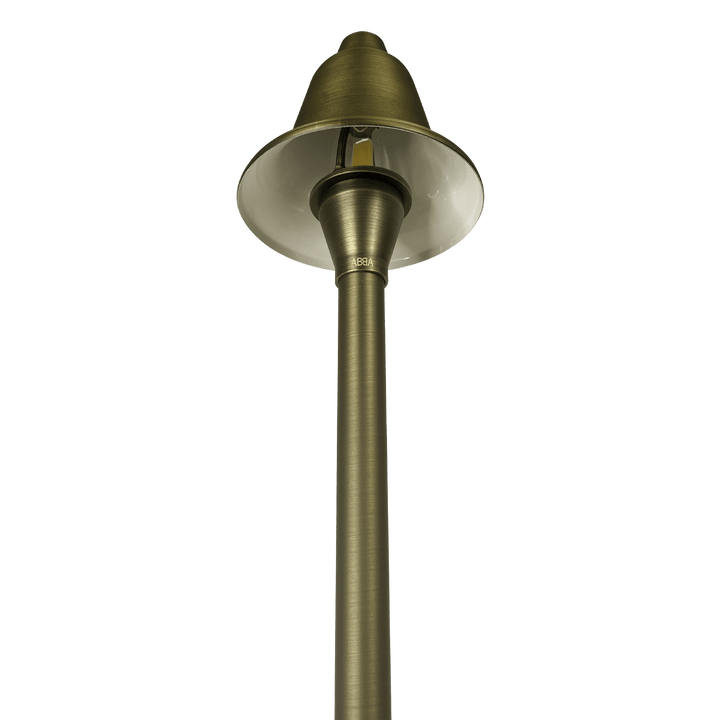 Outdoor Landscape Lighting LED 12V Low Voltage PLB17 Cast Brass LED Bell Shaped Lamp Ready 12V Low Voltage Pathway Outdoor Landscape Lighting Fixture Lamp Ready G4 Socket