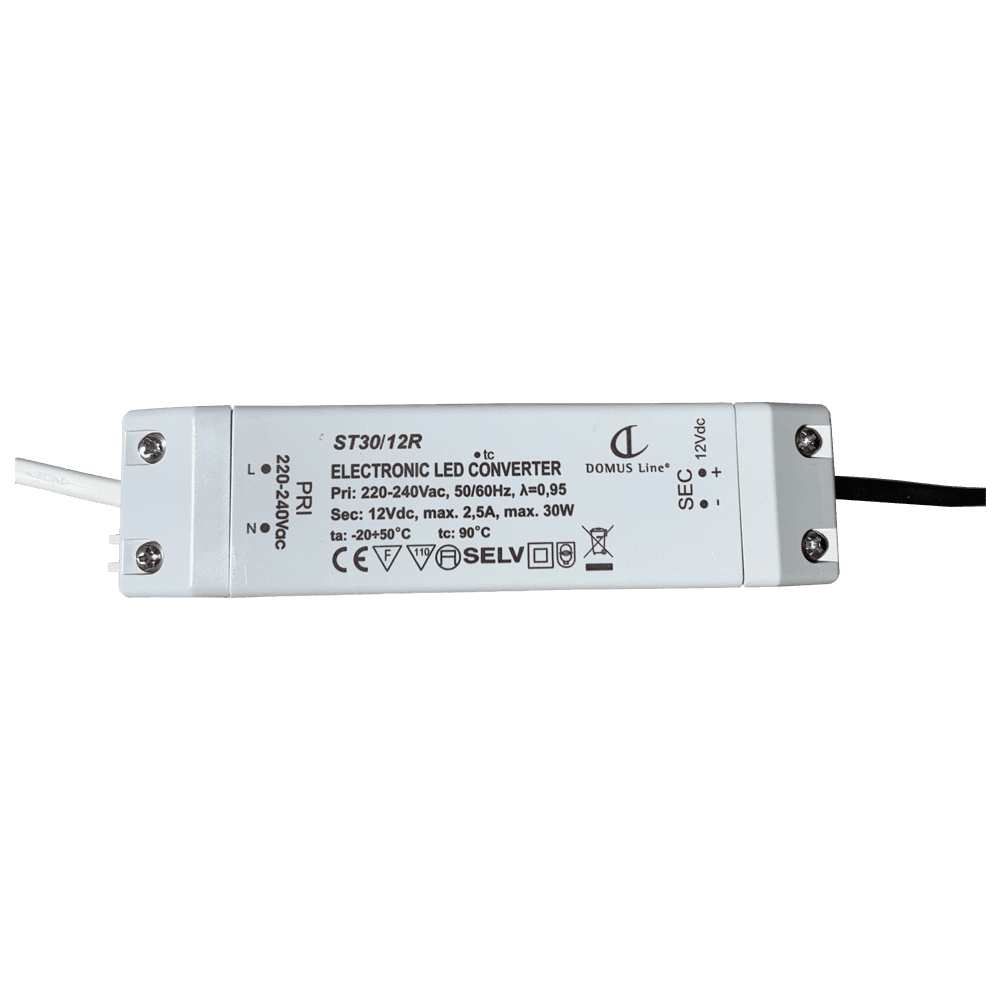 Outdoor Landscape Lighting LED 12V Low Voltage DC Power Supply Transformer Electronic Driver with Adapter 30W