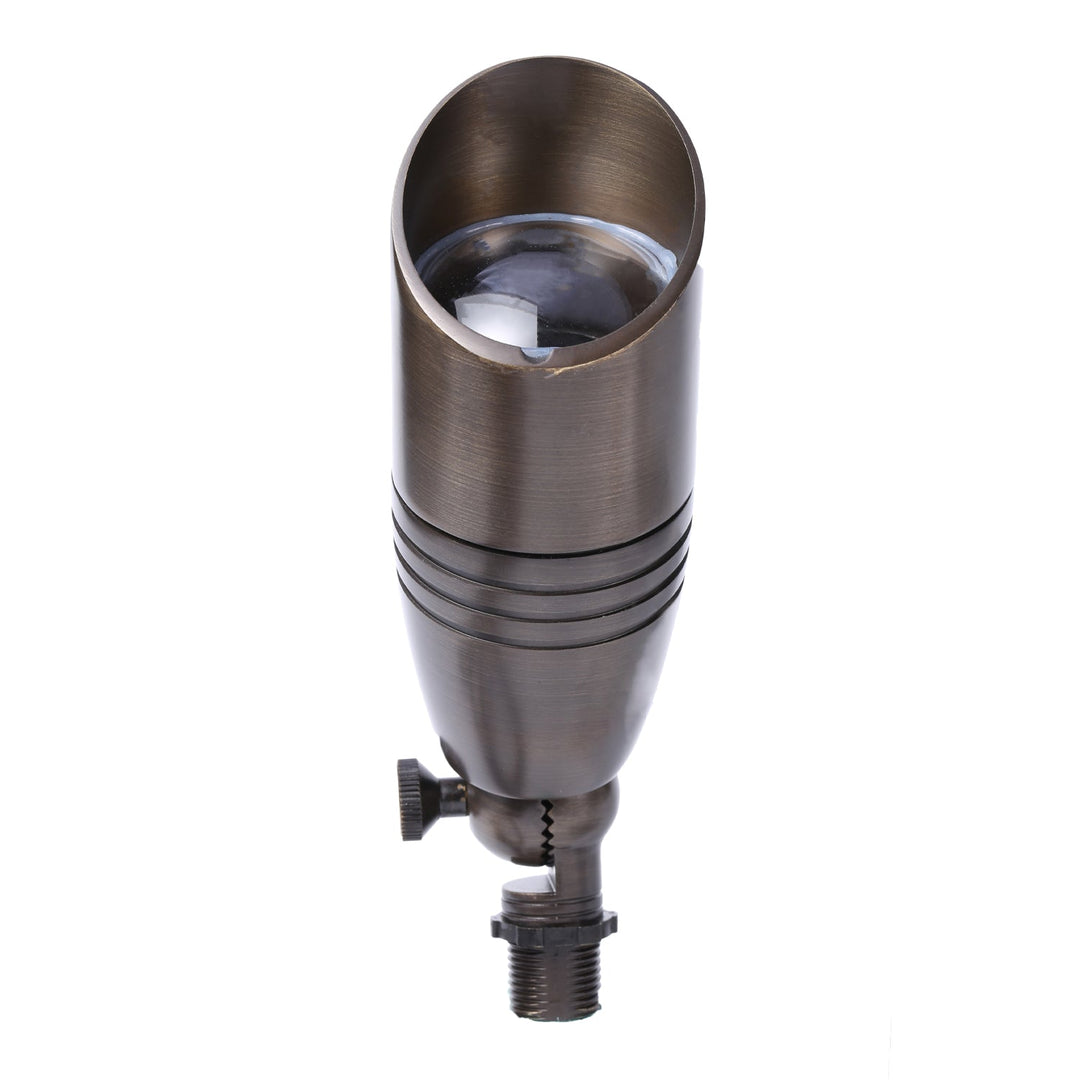 Outdoor Landscape Lighting LED 12V Low Voltage RAL8102 x20 Package Brass Bullet Accent Light Low Voltage LED Outdoor Landscape Spotlight [FINAL SALE]