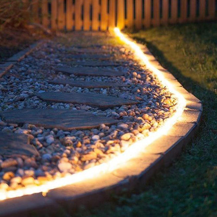 Outdoor Landscape Lighting LED 12V Low Voltage RL100 LED DC12V Low Voltage Rope Lights Outdoor IP65 3000K, 5000K, Multi Color RGB, Pink, Purple, Red, Yellow, Blue, Green (AC Converter Available)
