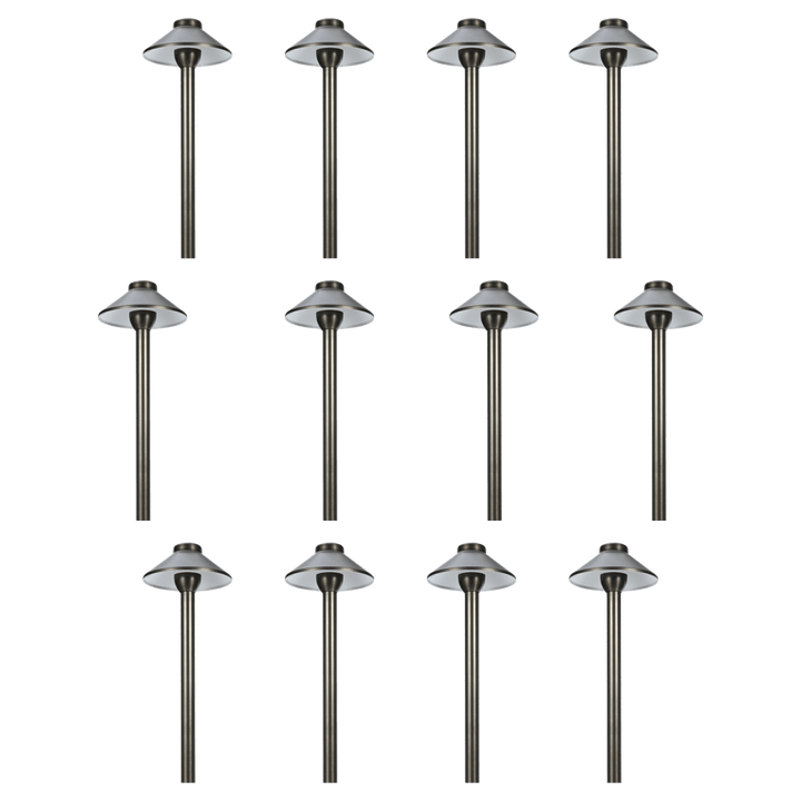 Outdoor Landscape Lighting LED 12V Low Voltage RPL8901 x12 Package Outdoor Garden Pathway Light | Low Voltage Brass Path Light [FINAL SALE]