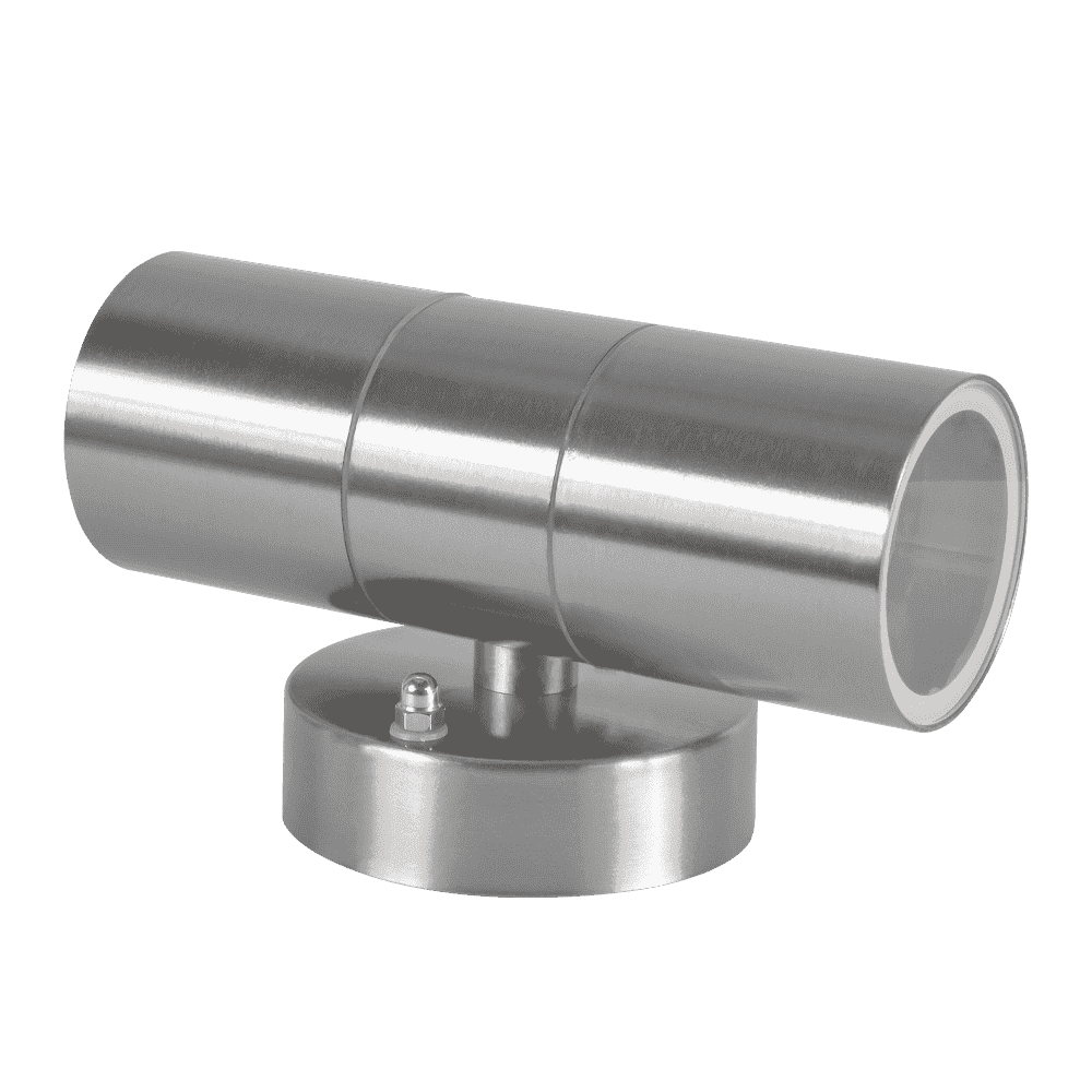 Outdoor Landscape Lighting LED 12V Low Voltage SCS06 4x/8x/12x Package LED Stainless Steel Cylinder Up Down Light 2 Directional Sconce Lighting with 12V Low Voltage 5W 3000K Bulb
