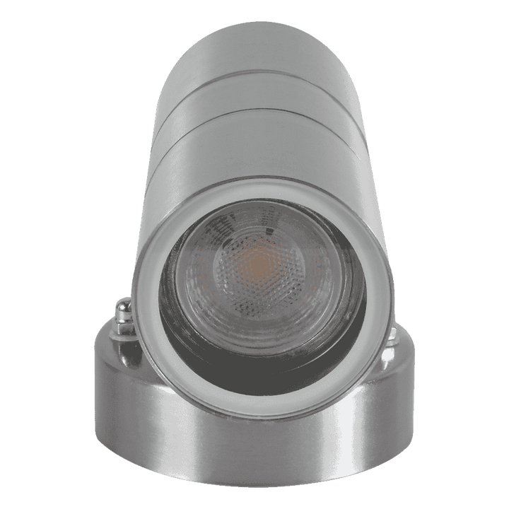 Outdoor Landscape Lighting LED 12V Low Voltage SCS06 4x/8x/12x Package LED Stainless Steel Cylinder Up Down Light 2 Directional Sconce Lighting with 12V Low Voltage 5W 3000K Bulb