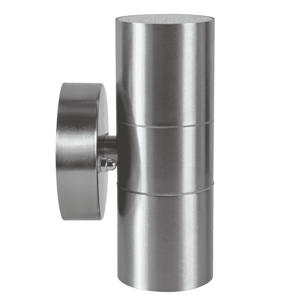 Outdoor Landscape Lighting LED 12V Low Voltage SCS06 4x/8x/12x Package LED Stainless Steel Cylinder Up Down Light 2 Directional Sconce Lighting with 12V Low Voltage 5W 3000K Bulb
