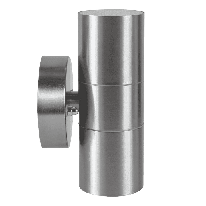 Outdoor Landscape Lighting LED 12V Low Voltage SCS06 4x/8x/12x Package LED Stainless Steel Cylinder Up Down Light 2 Directional Sconce Lighting with 12V Low Voltage 5W 3000K Bulb
