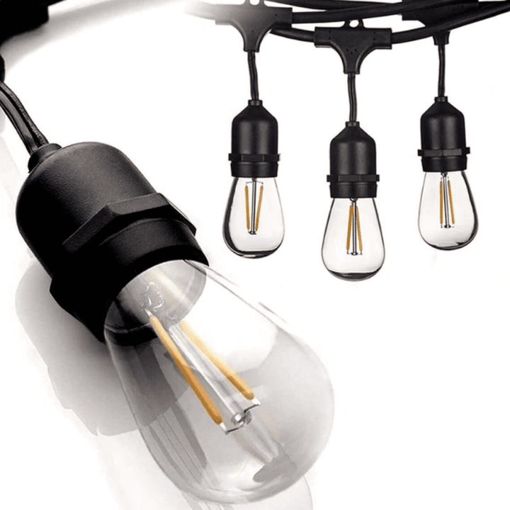 Outdoor Landscape Lighting LED 12V Low Voltage SL101 Replacement Light Bulbs 2W LED S14 E26 12V Low Voltage Edison Style for Bistro String Lights